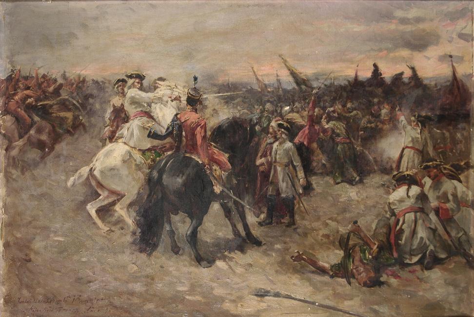 Eisenhut Ferenc - korábbi Zentai csata festmény